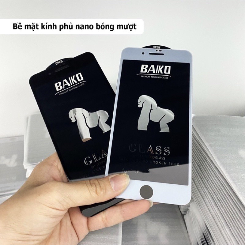 Kính Cường Lực iphone Kinhkong BaiKo Chính Hãng Full Màn Dành cho 6/7/8/Plus/X/Xs/11/12/13/14/Pro/Pro Max