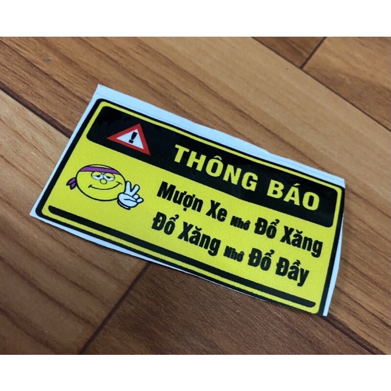 Tem cảnh báo đủ mẫu cực đẹp dán trang trí xe