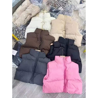 Áo phao gile rút eo hàng QC