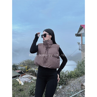 Áo phao gile rút eo hàng QC