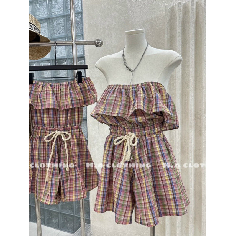 Jumsuit kẻ sieu hot