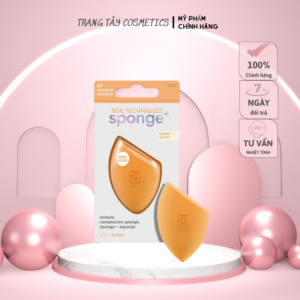 Bông Mút tán kem nền Real Techniques Miracle Complexion Sponge