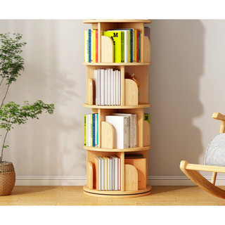 Kệ sách thông minh xoay tròn 360 độ 4 tầng