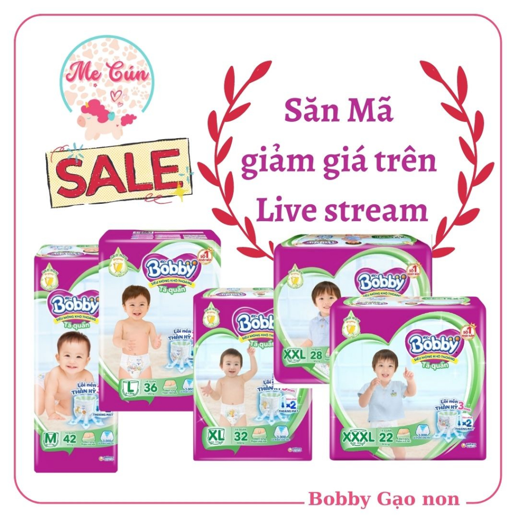 TÃ QUẦN BOBBY BỊCH ĐẠI XL46/XXL42 BỊCH TRUNG S46/M42/L36/XL32/XXL28/XXXL22