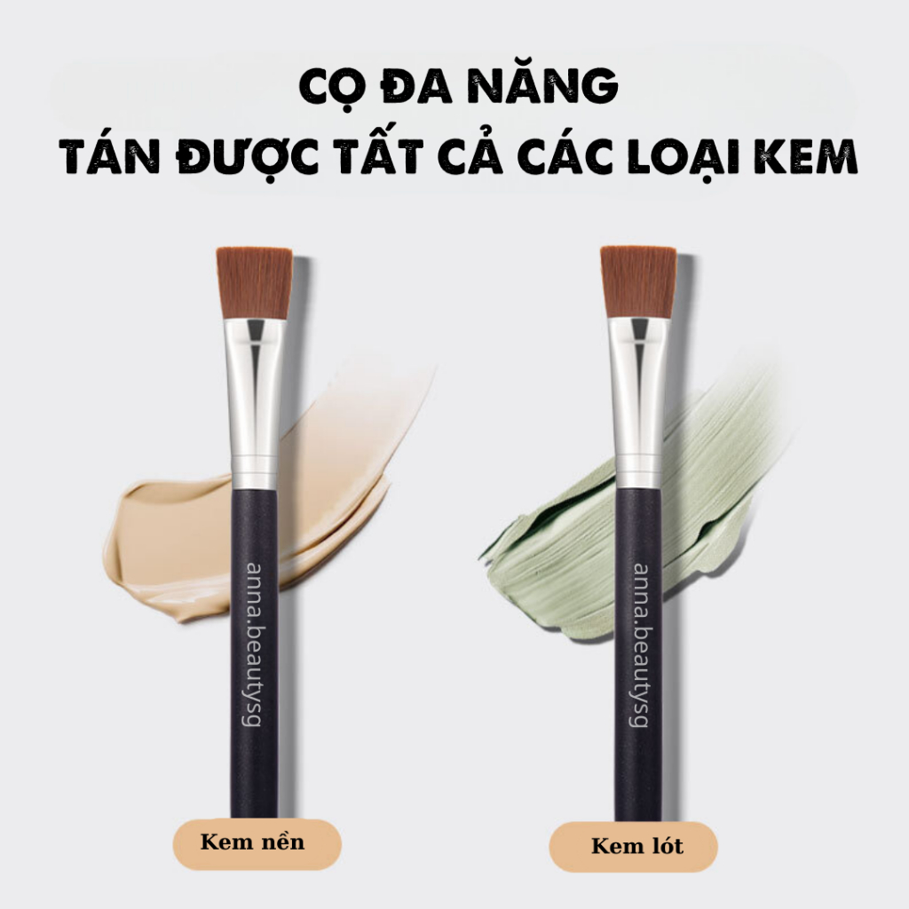 Cọ tán kem nền đầu dẹp siêu mịn không để lại, cọ đánh kem nền siêu mịn chuyên nghiệp