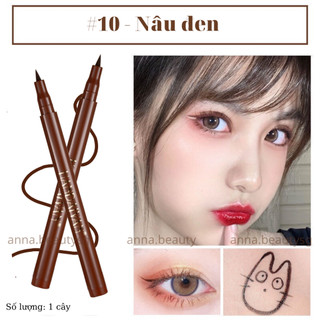 Eyeliner màu nâu đen chống nước, bút kẻ mắt nước không nhòe nhanh khô
