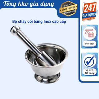Bộ cối chày bằng Inox cao cấp