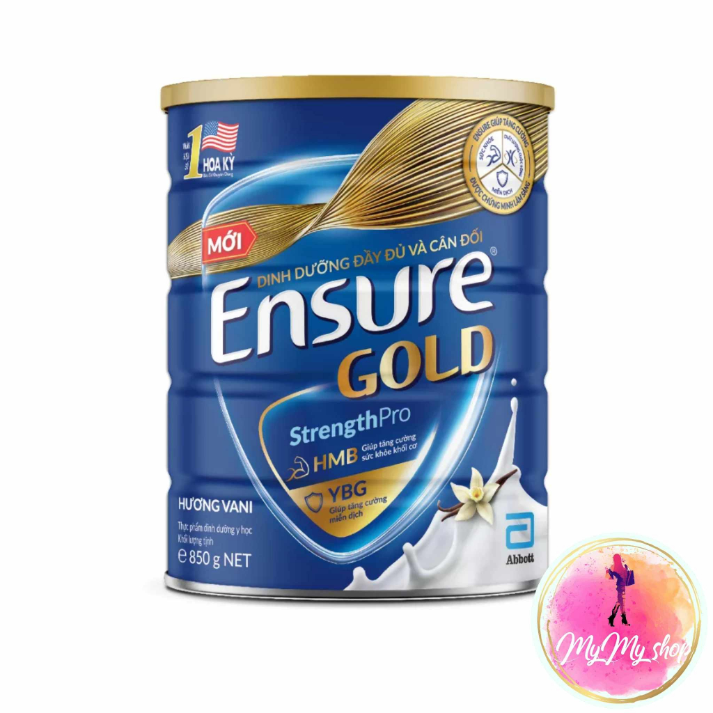 Sữa bột Ensure Gold vani (850g)