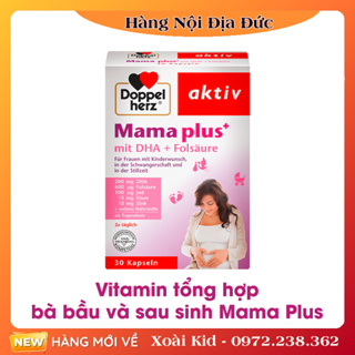 Date mới nhất Vitamin tổng hợp cho bà bầu Doppelherz Mama plus 30 viên của