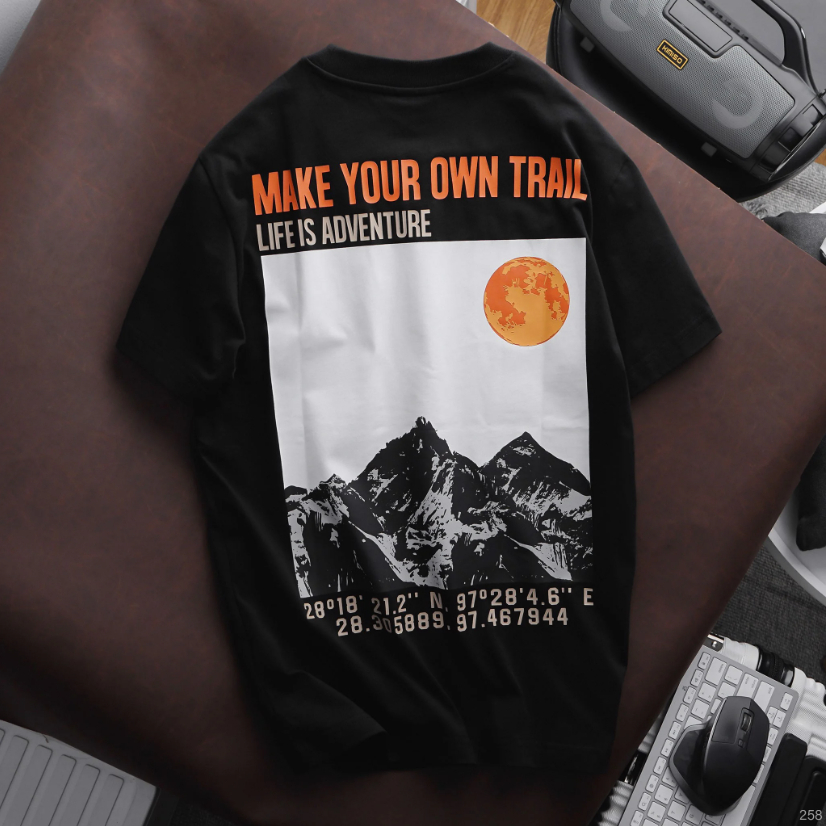 Áo thun nam ICONDENIM Make Your Trail chất Cotton mềm mại form regular - ATID0258