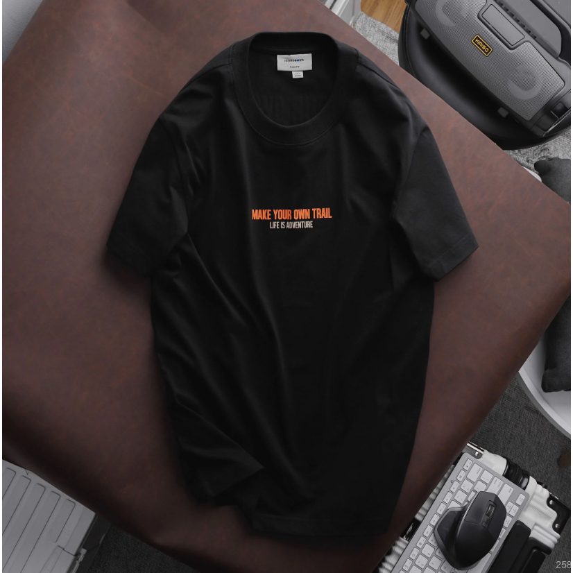 Áo thun nam ICONDENIM Make Your Trail chất Cotton mềm mại form regular - ATID0258