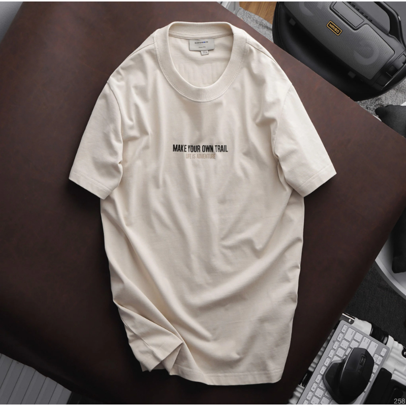 Áo thun nam ICONDENIM Make Your Trail chất Cotton mềm mại form regular - ATID0258