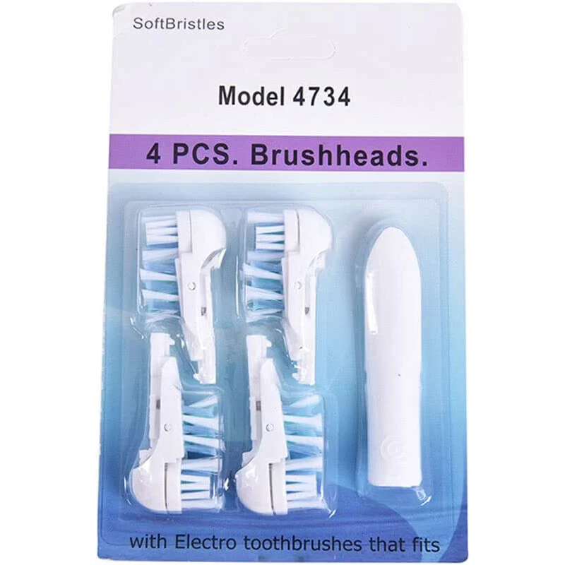 Set 4 Đầu bàn chải pin thay thế tặng kèm cây tháo rời
