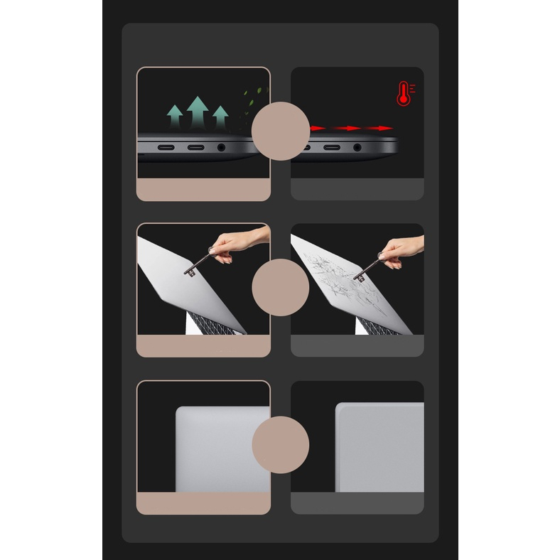 Bộ dán Mácbook 4 in 1 cao cấp, chống trầy xước dành cho máy 13 inch, 14 inch và 16 inch