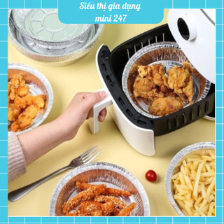 Set 10 khay giấy bạc lót nồi nướng bánh,....dùng trong nồi chiên không dầu, lò nướng