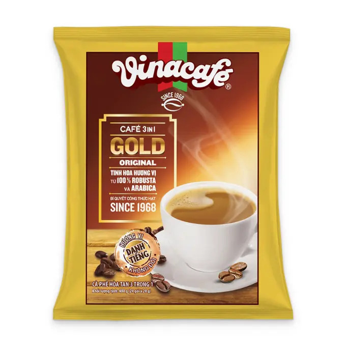 Cà phê sữa 3in1 VINACAFE Gold Original bịch 24gói
