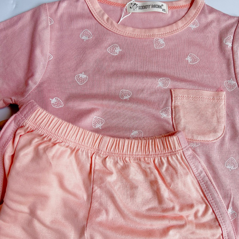 Bộ thun lạnh tay ngắn quần ngắn cho bé 5-18kg