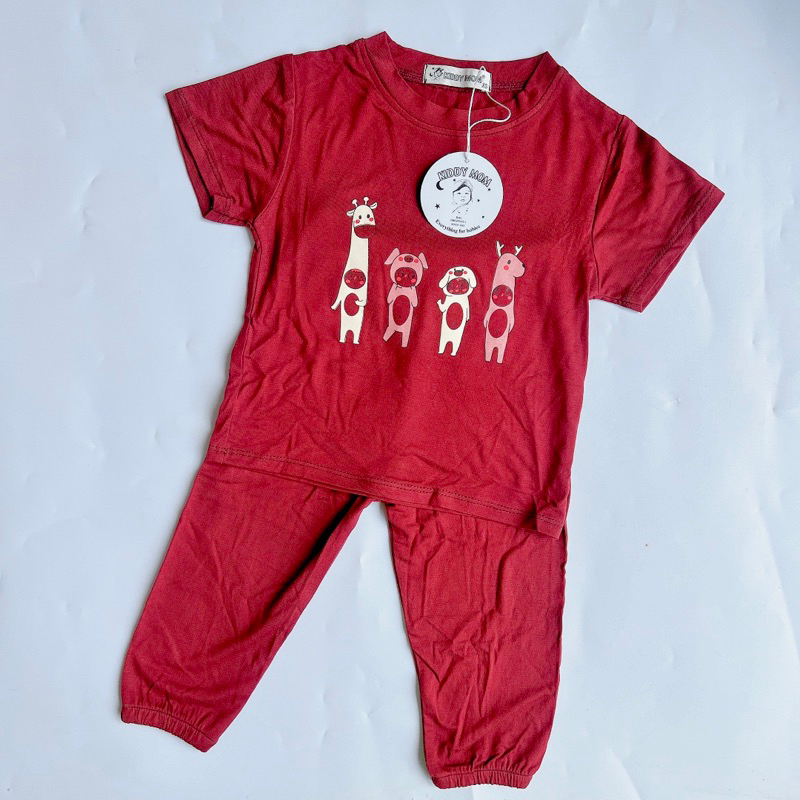 Bộ thun lạnh tay ngắn quần dài cho bé 5-18kg