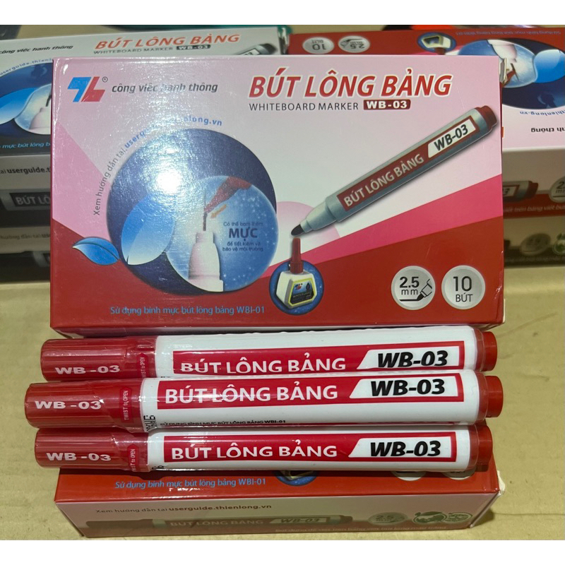 Bút Lông Viết Bảng Thiên Long WB-03, Bút Dạ, Bút Viết Bảng Trắng  - Văn Phòng Phẩm phát đạt