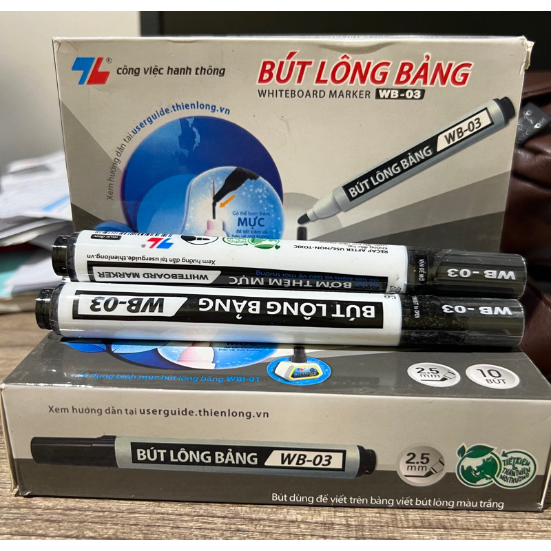 Bút Lông Viết Bảng Thiên Long WB-03, Bút Dạ, Bút Viết Bảng Trắng  - Văn Phòng Phẩm phát đạt