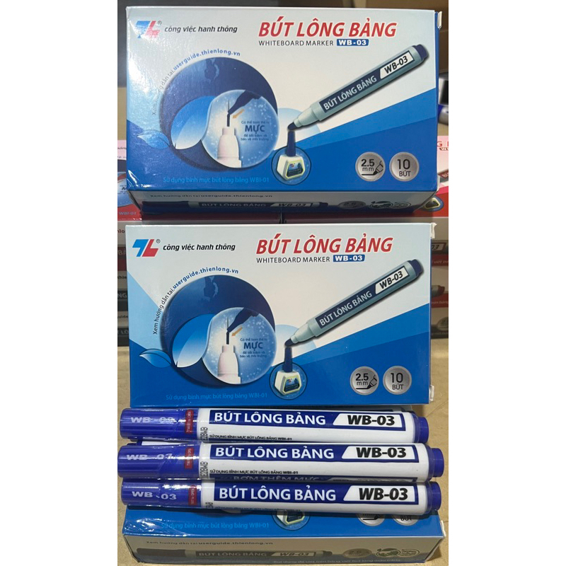 Bút Lông Viết Bảng Thiên Long WB-03, Bút Dạ, Bút Viết Bảng Trắng  - Văn Phòng Phẩm phát đạt