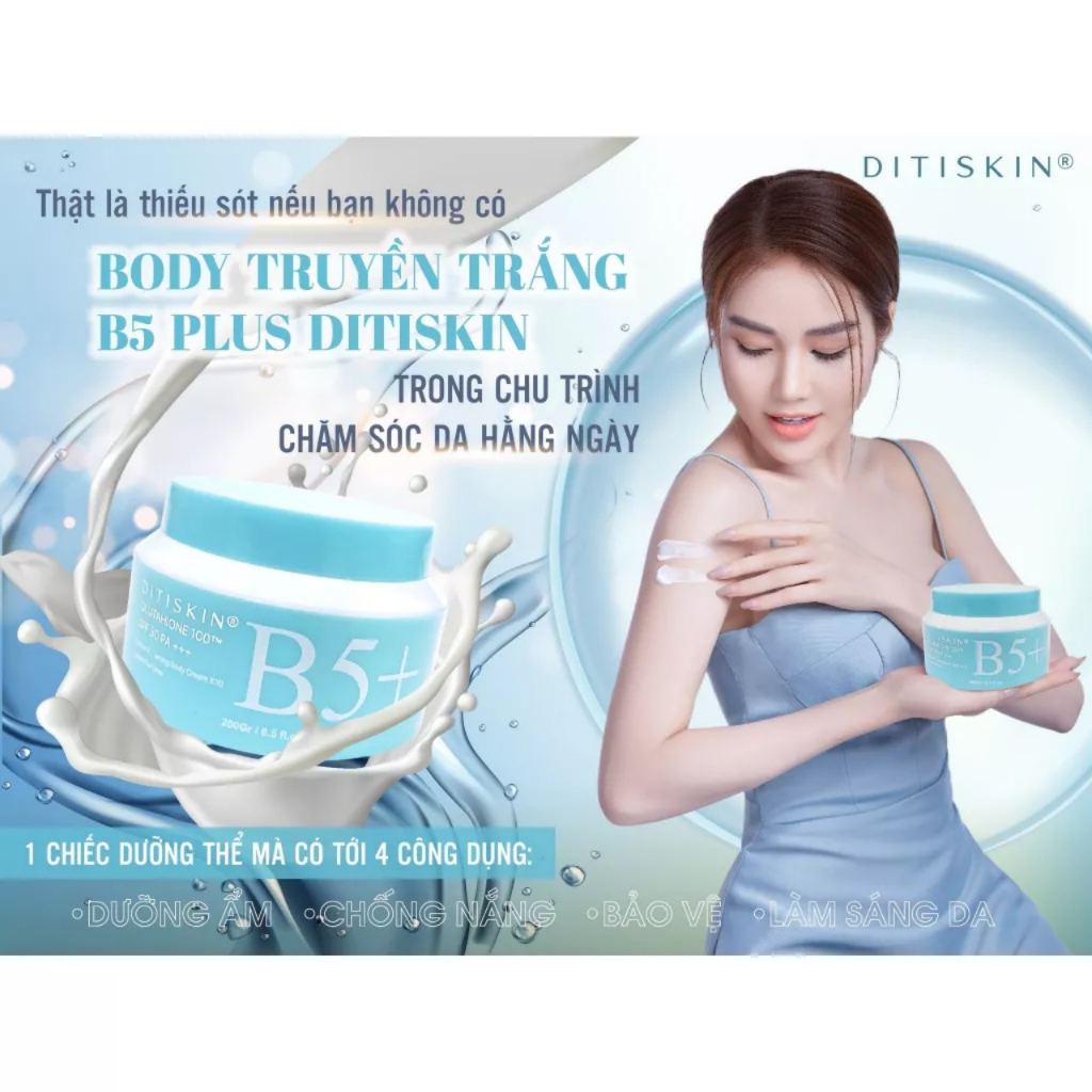 Combo Kem dưỡng trắng da 200g + Tẩy tế bào chết Cafe 250g Ditiskin