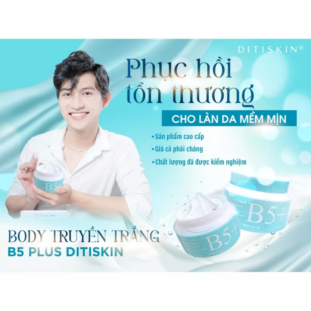 Combo Kem dưỡng trắng da 200g + Tẩy tế bào chết Cafe 250g Ditiskin