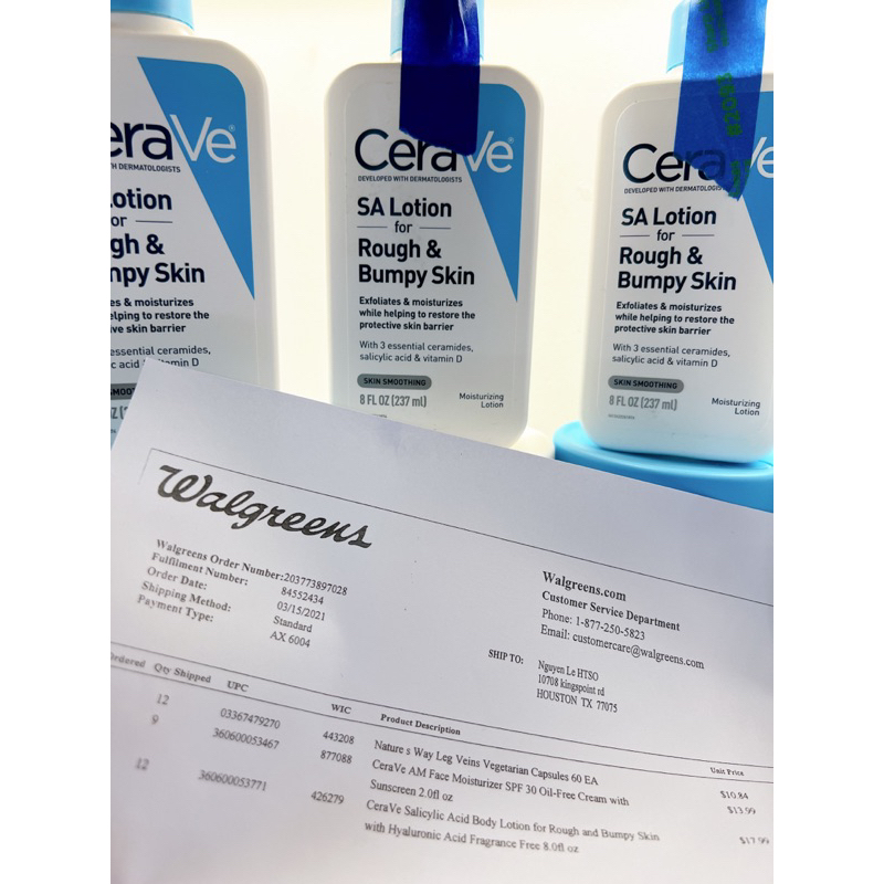 Kem dưỡng ẩm Cerave SA Lotion For Rough & Bumpy Skin