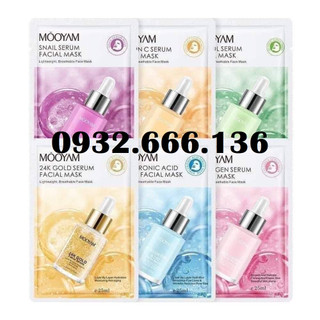 Mặt nạ giấy tinh chất dưỡng trắng da cấp ẩm sáng da mask serum nội địa trung cao cấp.