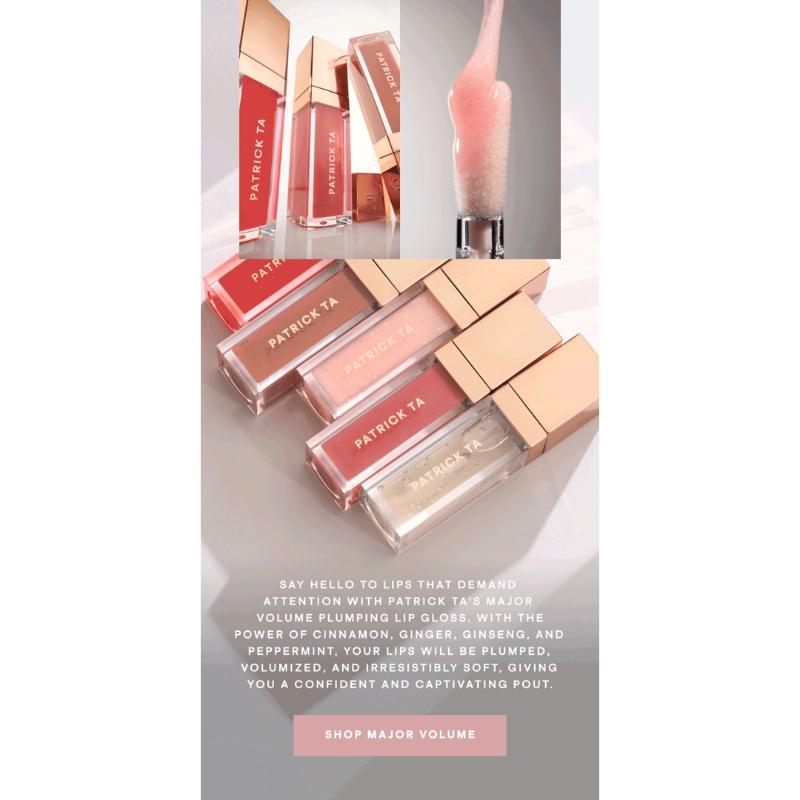 Son bóng dưỡng Patrick Ta Major Volume Plumping Gloss $26