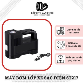 Máy bơm lốp xe sạc điện st217– lốp ô tô vạn phúc