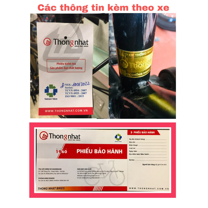 Xe đạp thể thao thống nhất MTB24-03, 20-05 - HÀNG CHÍNH HÃNG THỐNG NHẤT BẢO HÀNH 5 NĂM