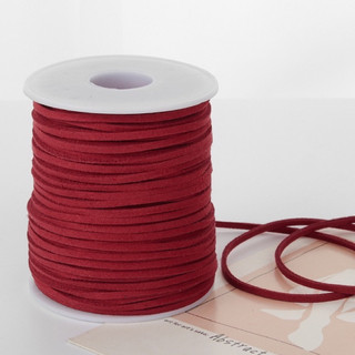 Bó 3m dây da lộn 3mm nguyên liệu làm vòng tay, trang trí handmade