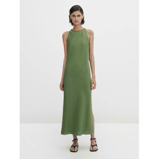 B153 váy cotton line xuất dư của massimo dutti