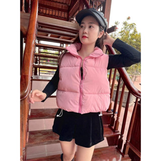 Áo khoác phao ghile nữ bóng loại 1