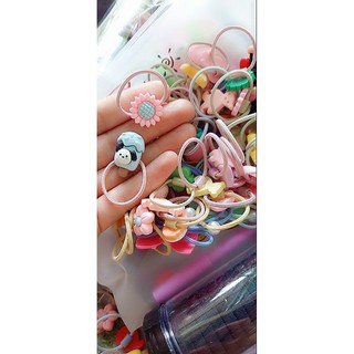 COMBO 100 CỘT TÓC HOẠT HÌNH CUTE CHO BÉ