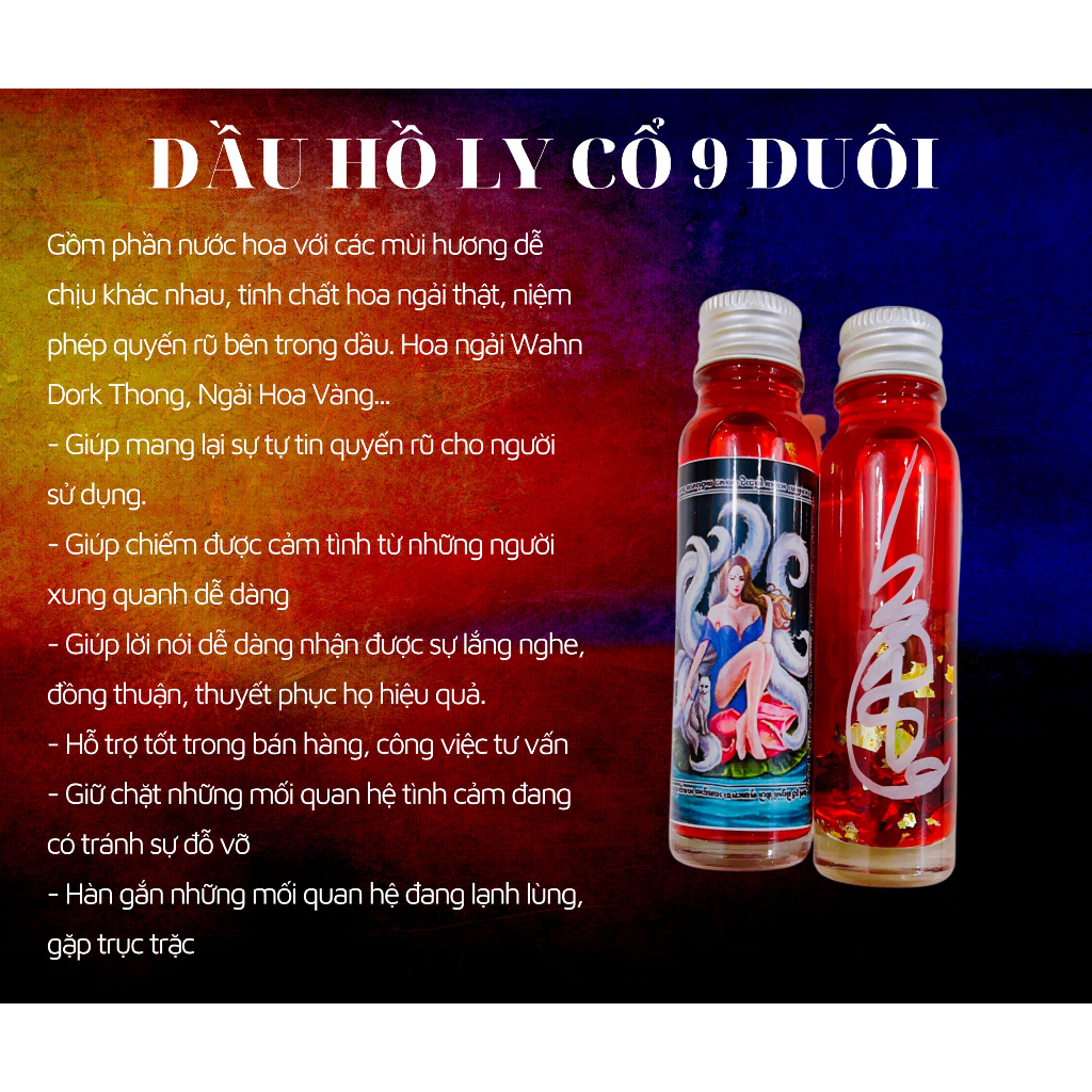 Dầu yêu hồ ly 9 đuôi - dầu tình ái
