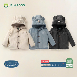 Ualarogo - áo khoác nỉ lông mềm mịn cho bé