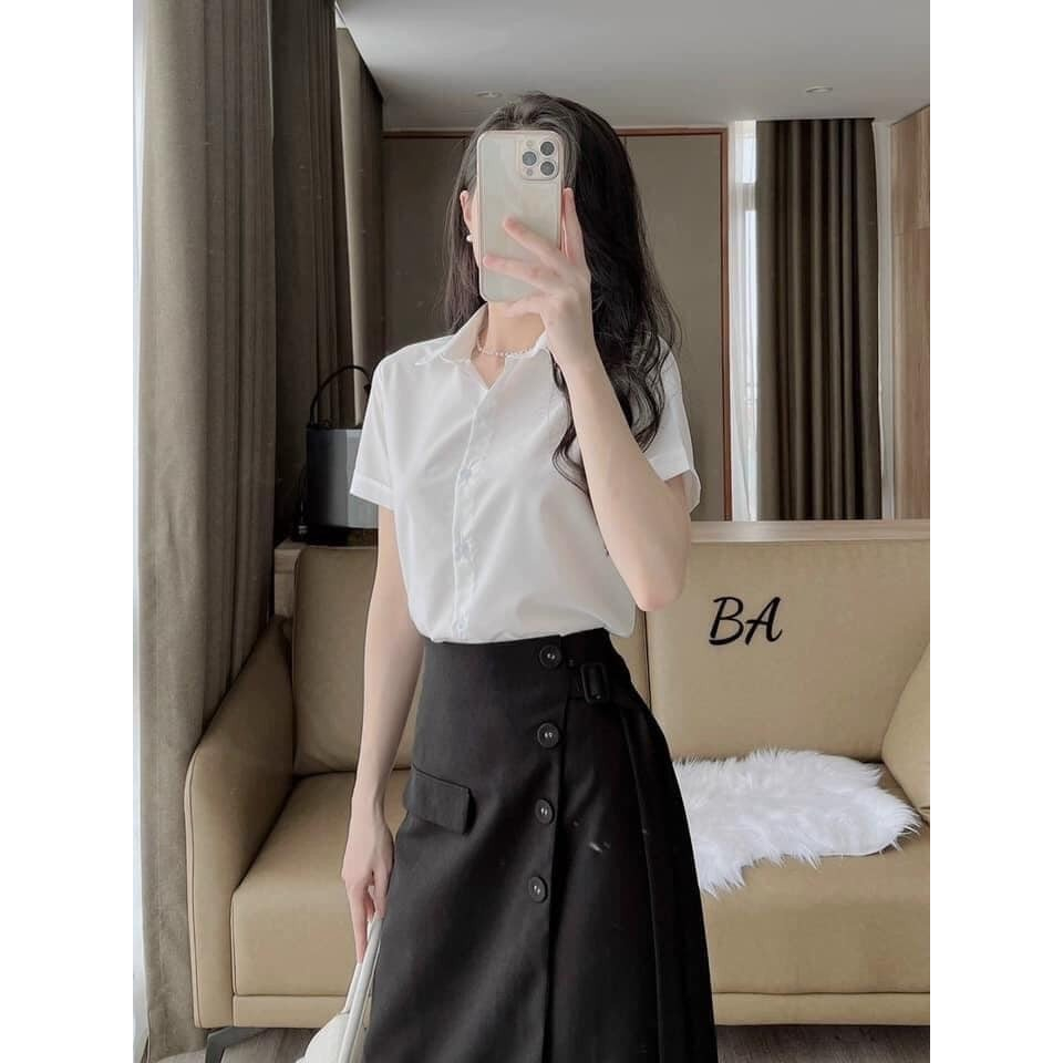 Áo sơ mi cộc tay uni mùa đi học Hari GenZ Somicoctayuni P7K2