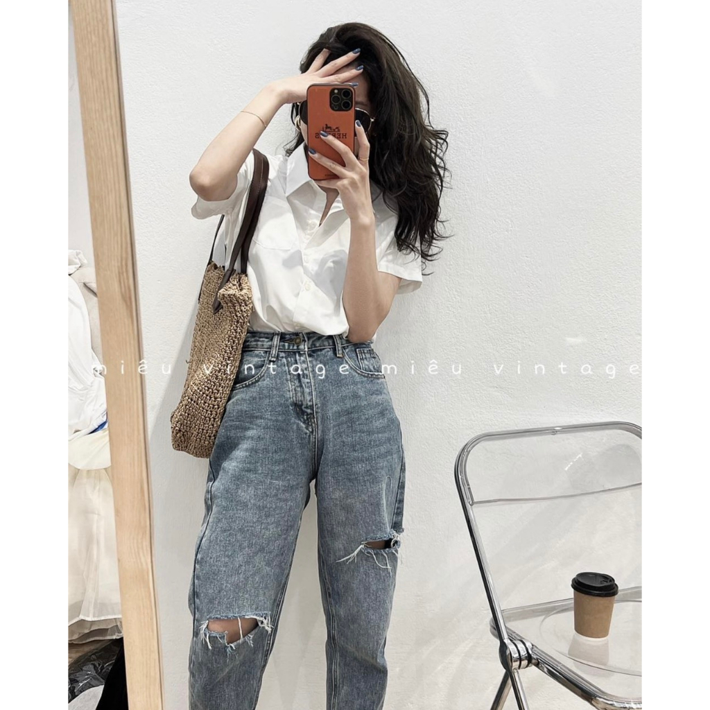 Áo sơ mi cộc tay uni mùa đi học Hari GenZ Somicoctayuni P7K2