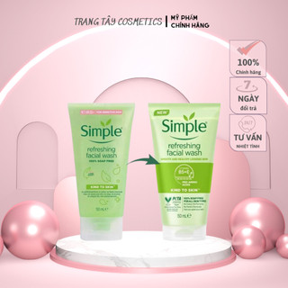 Sữa Rửa Mặt Dạng Gel Dành Cho Da Nhạy Cảm Simple Kind To Skin Refreshing Facial Wash 150ml
