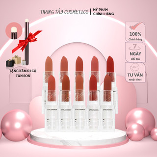 Son thỏi lì 3ce soft matte lipstick vỏ trong suốt