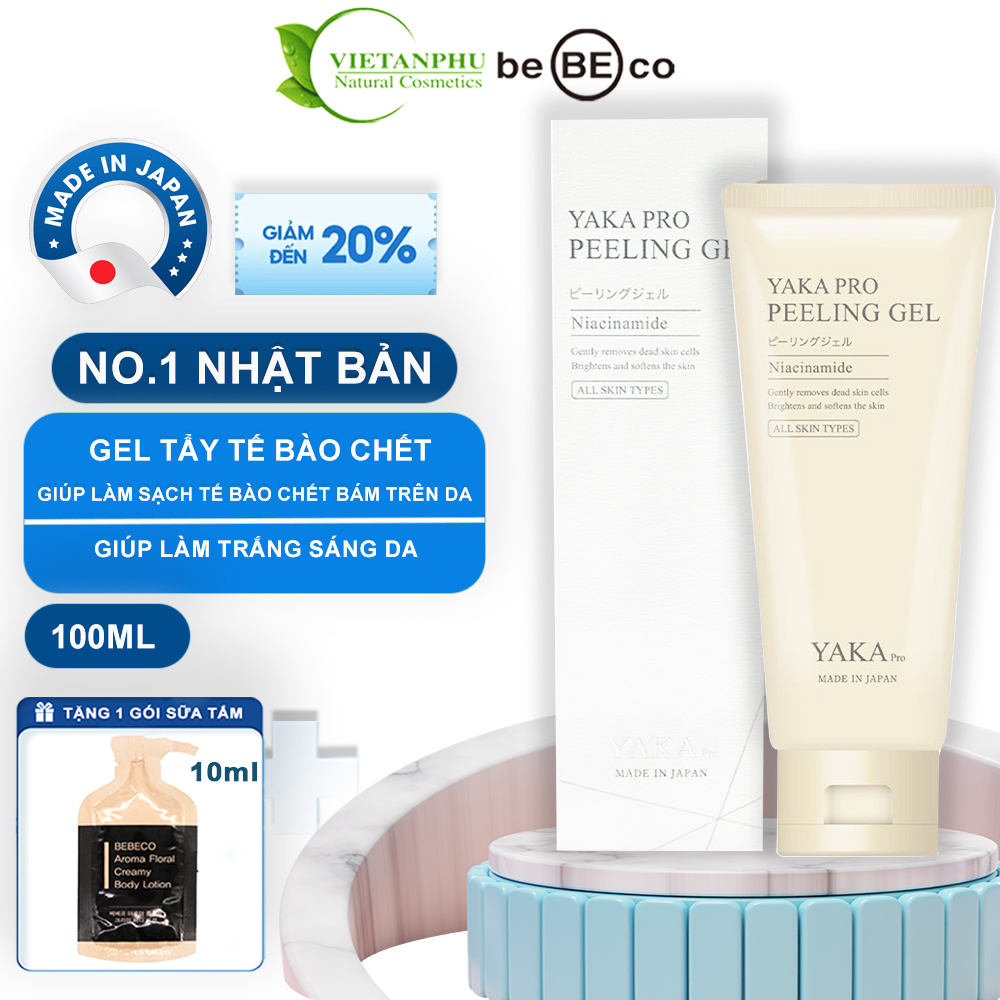 Gel tẩy tế bào chết, tẩy da chết siêu sạch YAKA PRO Nhật Bản - YAKA PRO PEELING GEL 100ml
