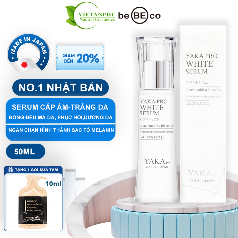 Serum trắng da -tinh chất kích trắng YAKA PRO WHITE SERUM giúp làm trắng sáng và đồng đều màu cho da nám, da sỉn màu