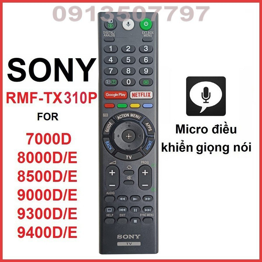 Điều khiển tivi sony , remote tivi Sony smart RMT-TX200, TX310P hàng cao cấp
