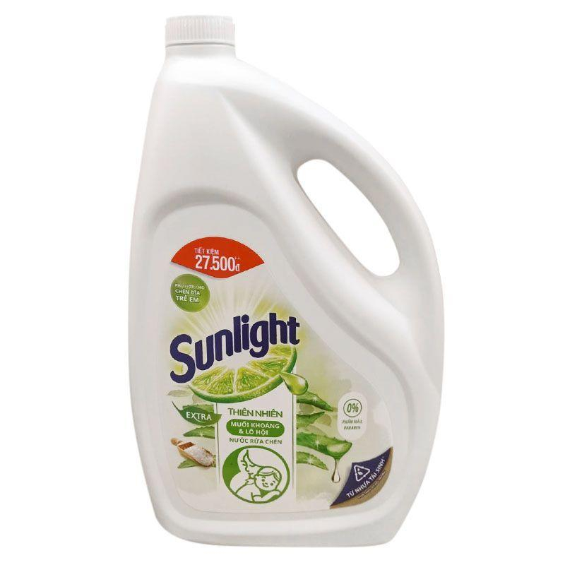 Nước rửa chén Sunlight thiên nhiên tự nhiên chai 3.6kg
