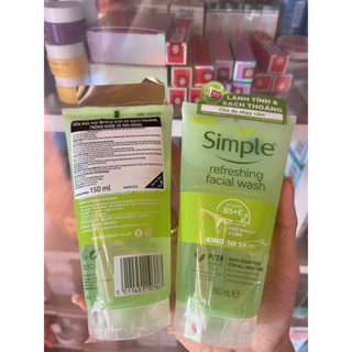 Sữa Rửa Mặt Simple Refreshing Facial Wash