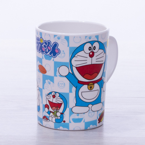 Set cốc bát đĩa nhựa hình Doraemon