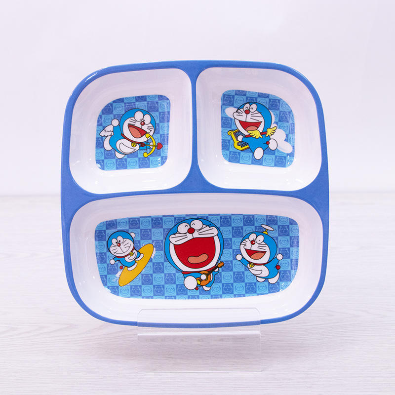 Set cốc bát đĩa nhựa hình Doraemon