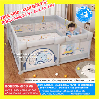 [Freeeshiip Xtra]  Quây vải , Cũi vải khung inox, quây bóng vải cho bé